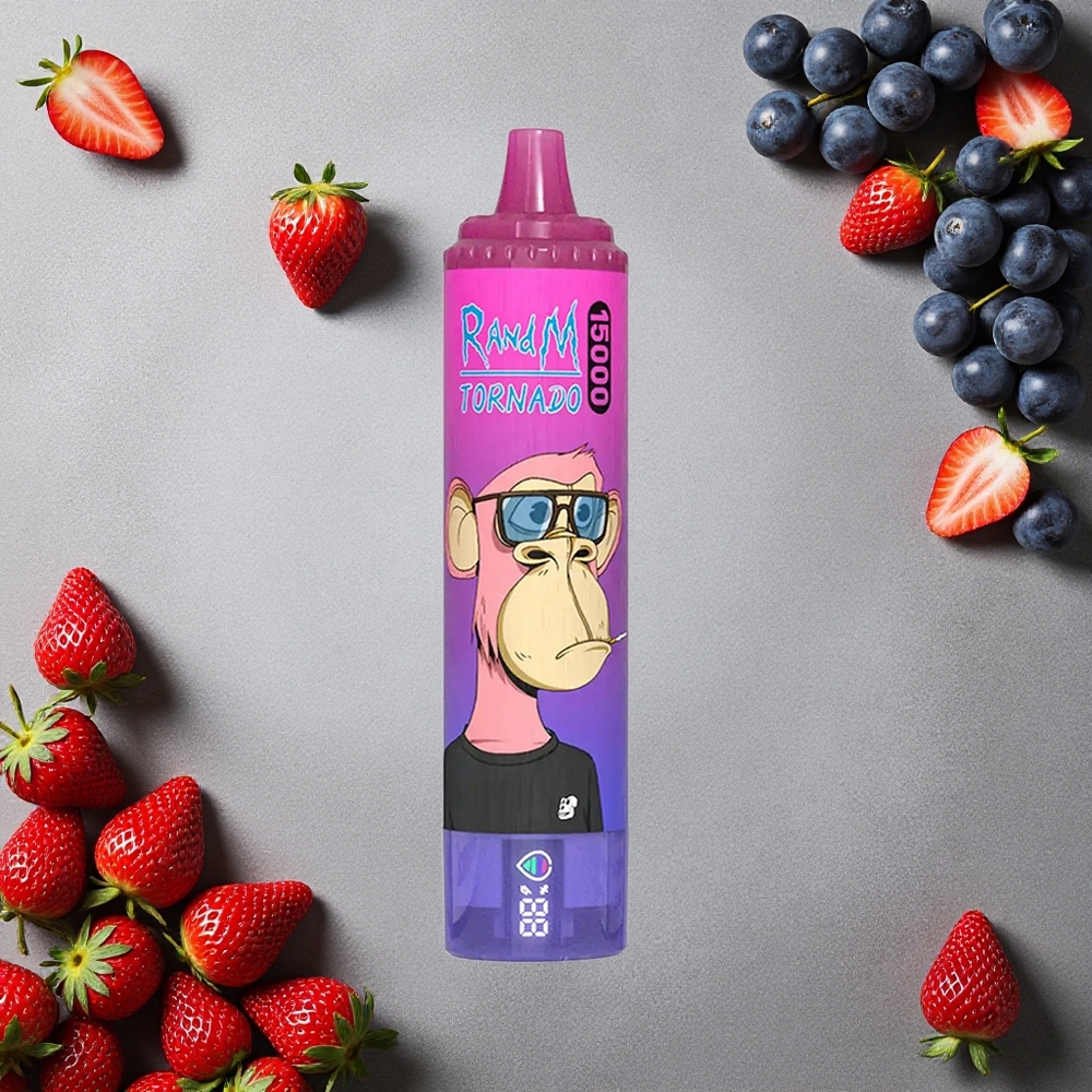 RandM Fumot Tornado 15000 Puffs Mansikka-Viinirypäle Suomi Finland wholesale 25ml nestemäärä 850mAh