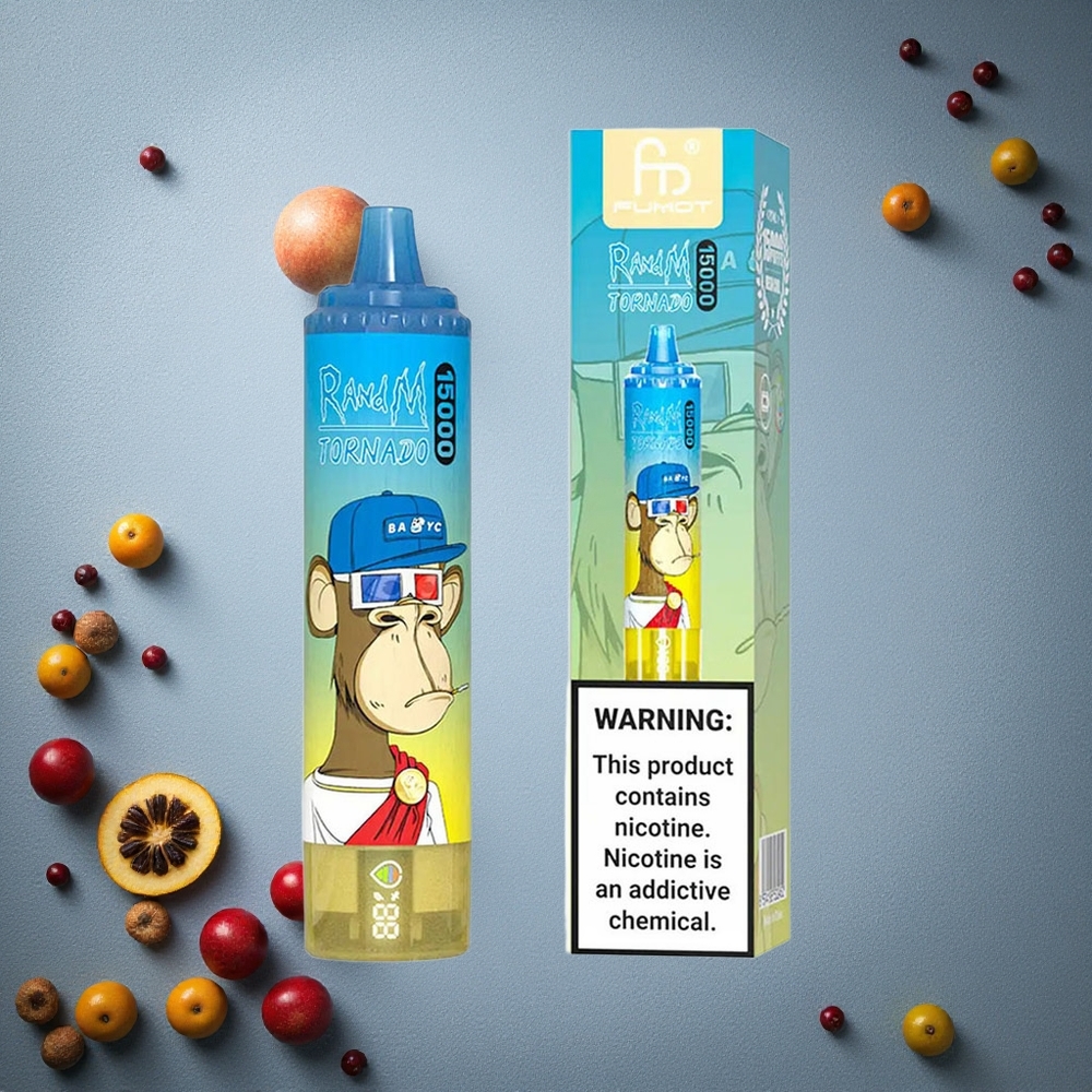 RandM Fumot Tornado 15000 Puffs Mr Sininen Suomalainen maku Finland wholesale 25ml Nestekide