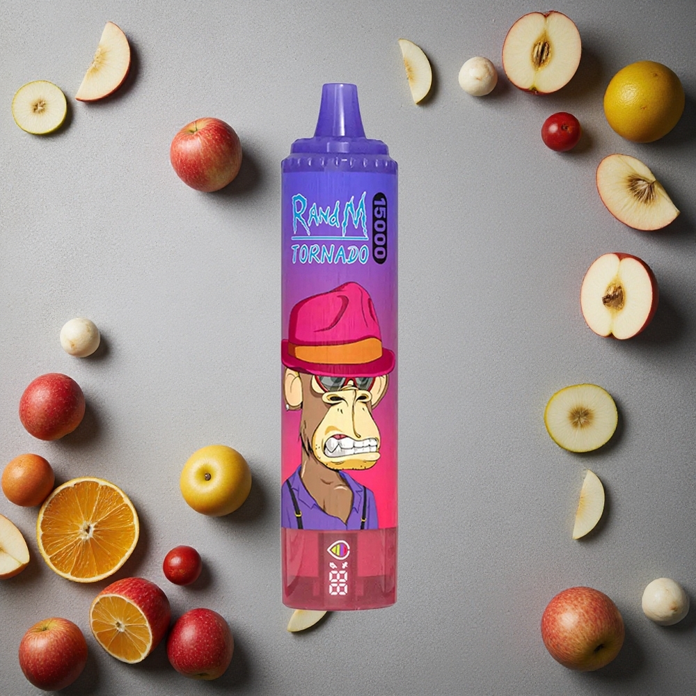 RandM Fumot Tornado 15000 Puffs Sour Apple (Hapan Omena) 25ml LCD Finland wholesale