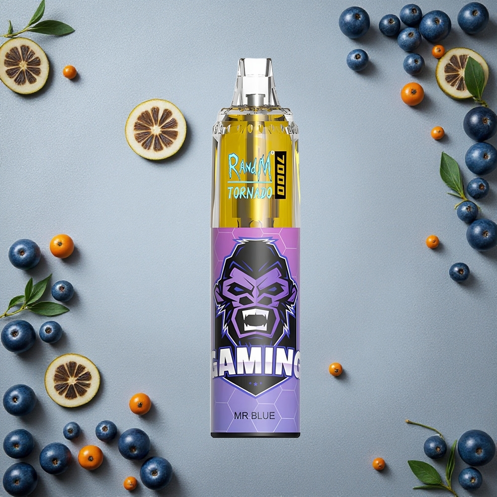 RandM Fumot Tornado 7000 Puffs Dr. Blue (sininen) 14 ML E-neste Finland wholesale Air-Adjustable
