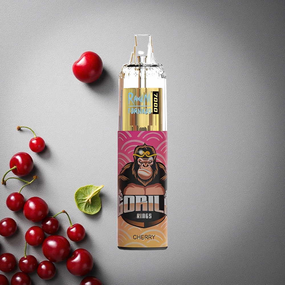 RandM Fumot Tornado 7000 Puffs Kirsikka Kertakäyttöinen Vape Finland wholesale 14 ML Nestemäistä 850 MAH Akku