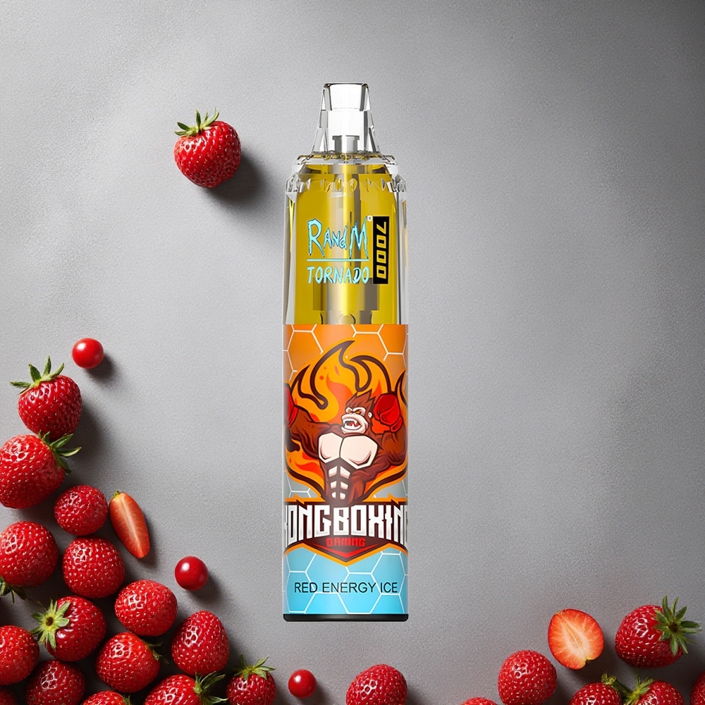 RandM Fumot Tornado 7000 Puffs Punainen Energia Jää 14 ML Nestettä Finland wholesale Air-Adjustable