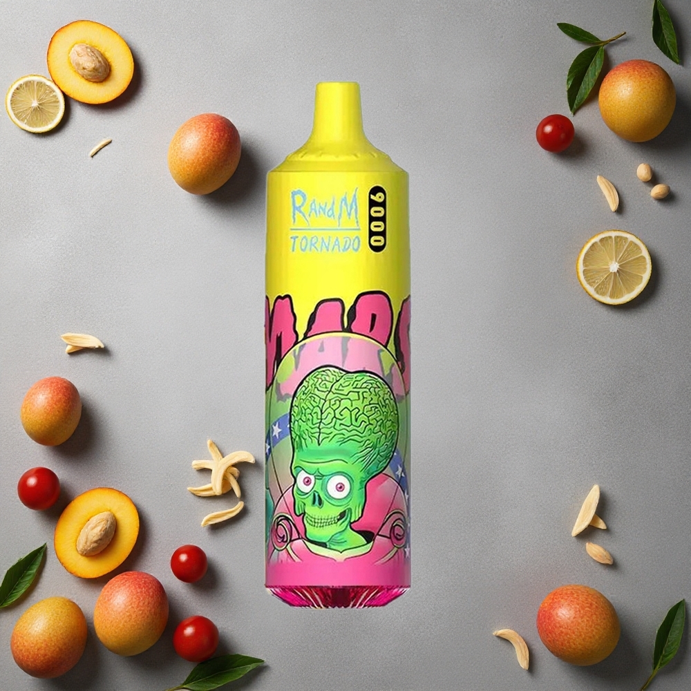 RandM Fumot Tornado 9000 Puffs Kolmoismango (Triple Mango) 18 ml Finland wholesale Mesh Coil