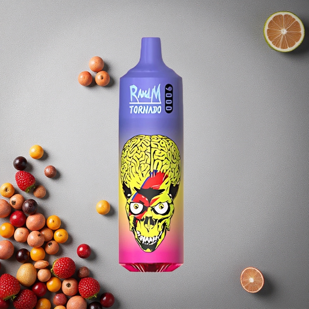 RandM Fumot Tornado 9000 Puffs Skittles (Makeat) 18 ml Nestesäiliö Finland wholesale Mesh-käämi