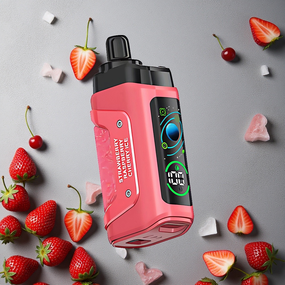 Razz Bar 45000 Puffs Kertakäyttöinen Vape Mansikka-Kirsikka-Jää Finland wholesale 1.0 Ohm Mesh Coil Type-C Ladattava