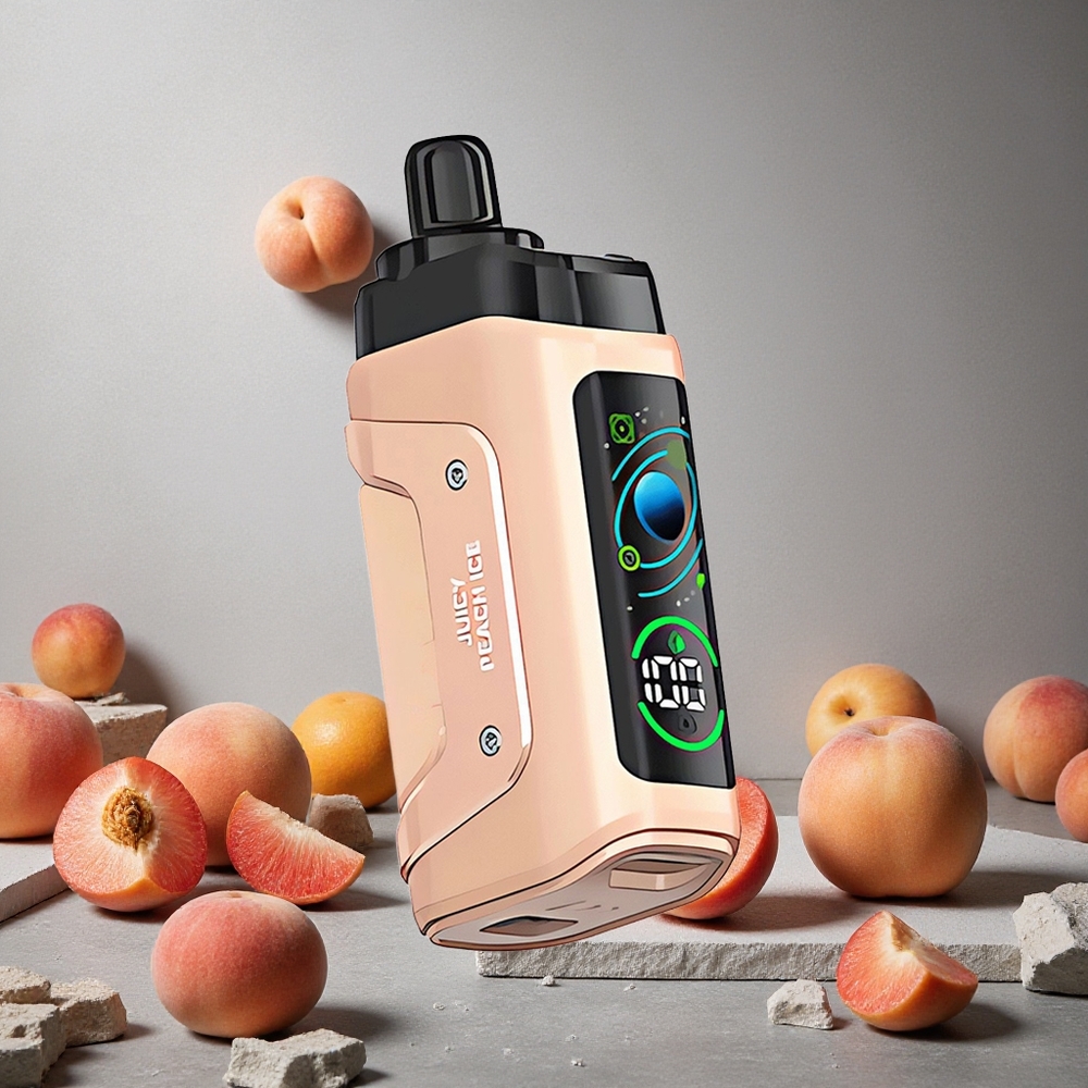 Razz Bar 45000 Puffs Kertakäyttöinen Vape Mehevä Persikka-Jää Finland wholesale 1.0 Ohm Mesh Coil Type-C Ladata