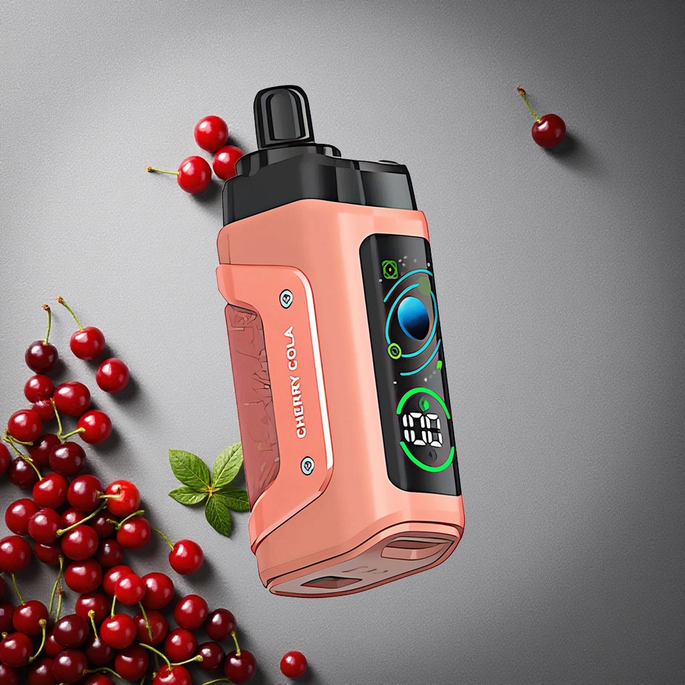 Razz Bar 45000 Puhallusta Kertakäyttöinen Vape Kirsikka-Kola Finland wholesale 1.0 Ohm Mesh Coil Type-C Lataus