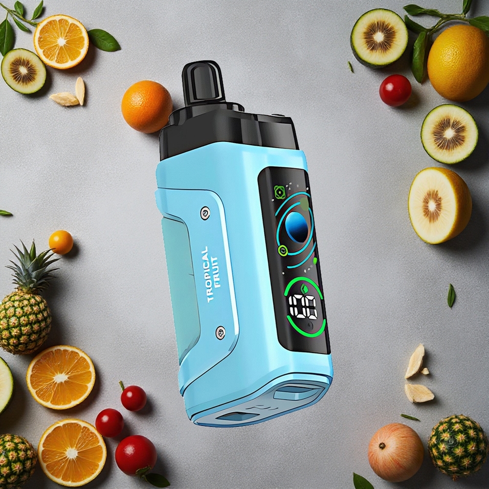 Razz Bar 45000 Puhallusta Kertakäyttöinen Vape Trooppinen Hedelmä ja Vadelma Finland wholesale 1.0 Ohm Mesh Coil