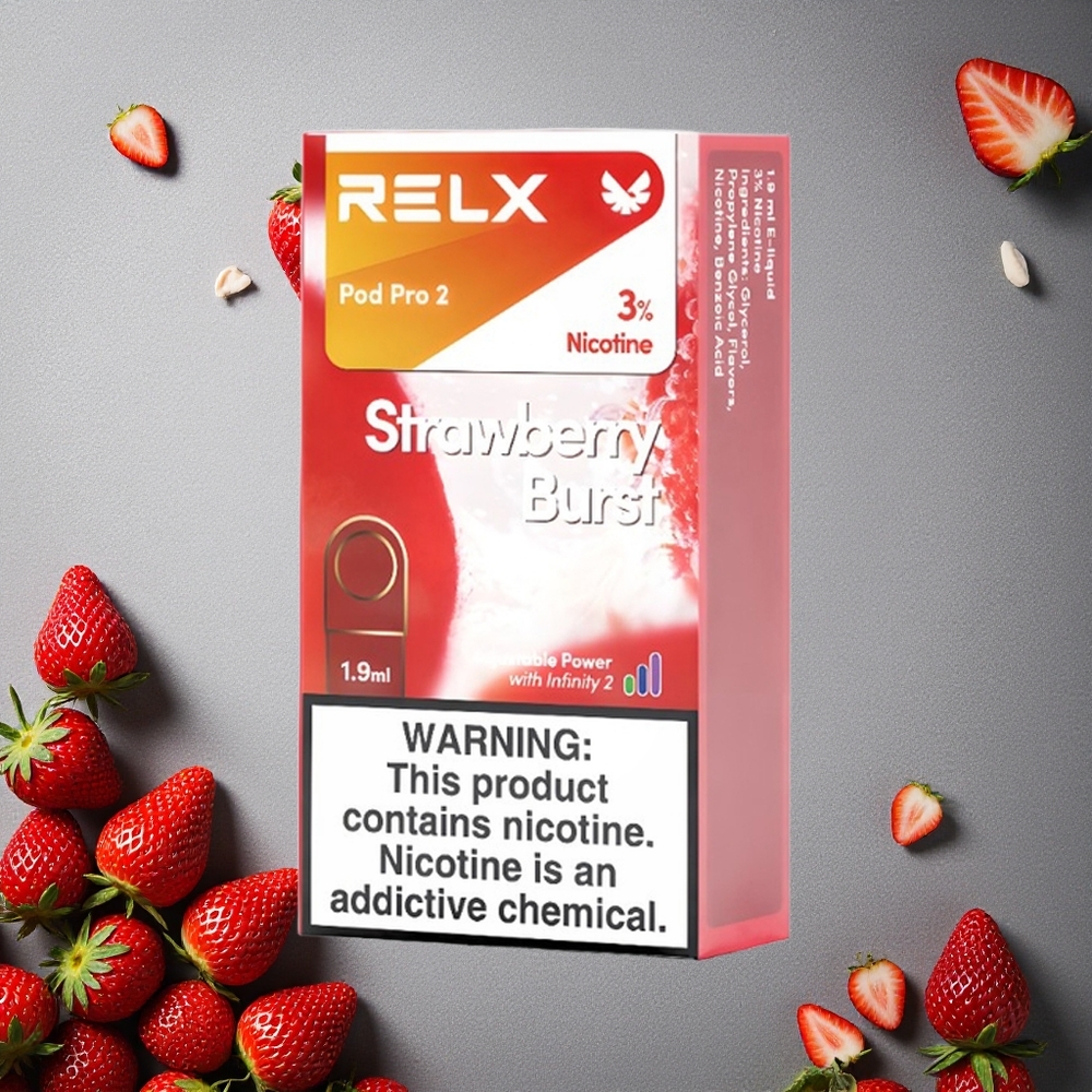 RELX Pod Pro 2 600 iskua Mansikkaräjähdys Finland wholesale Nikotiinipitoisuus: 3%