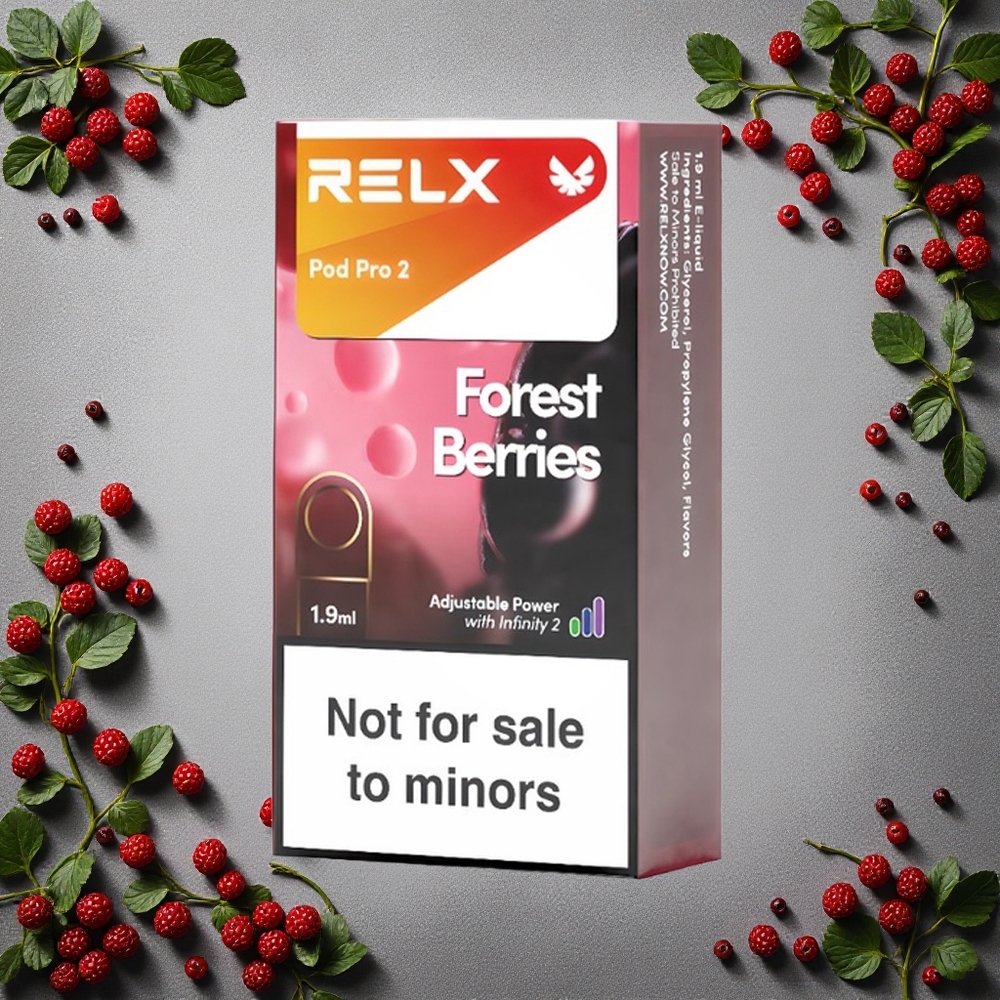 RELX Pod Pro 2 600 iskua Metsämarjat Finland wholesale 1.9ml 3 jännitteen säätöä