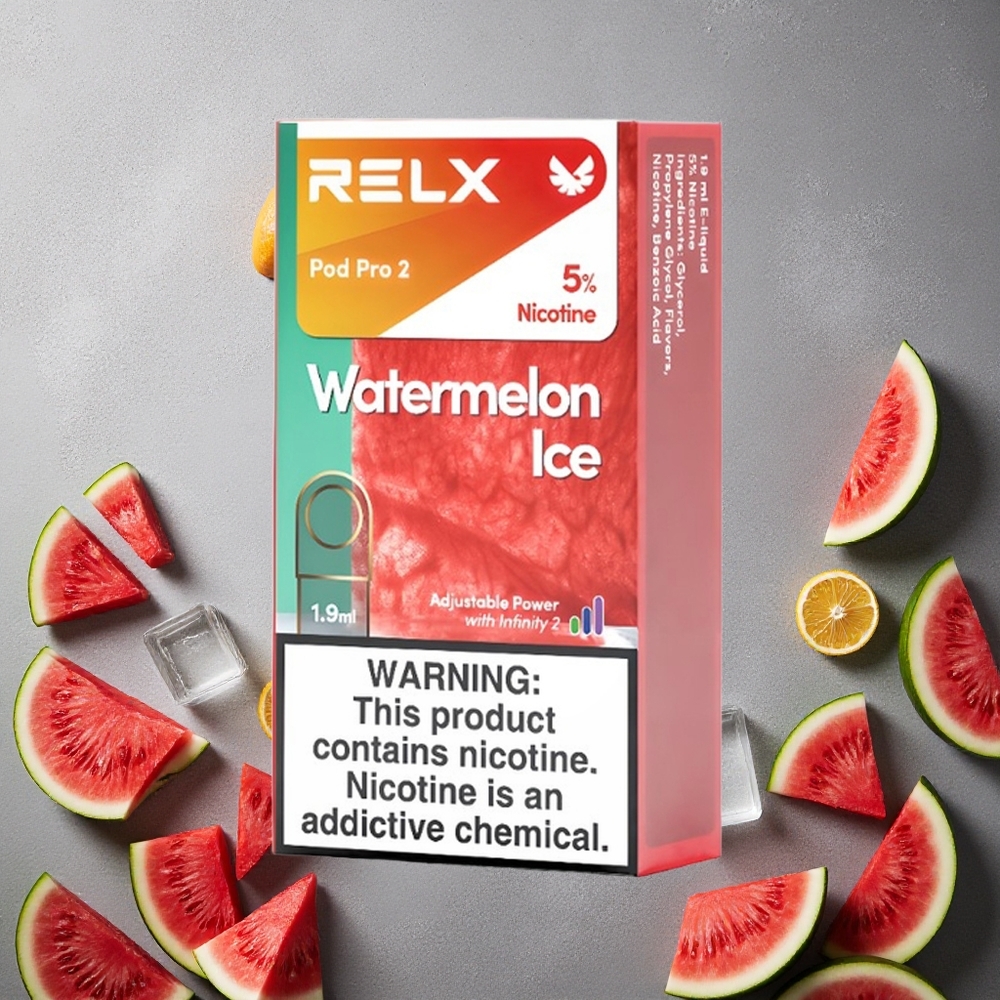 RELX Pod Pro 2 600 pitua Vesimelonijää Finland wholesale 1,9ml 5% nikotiinia