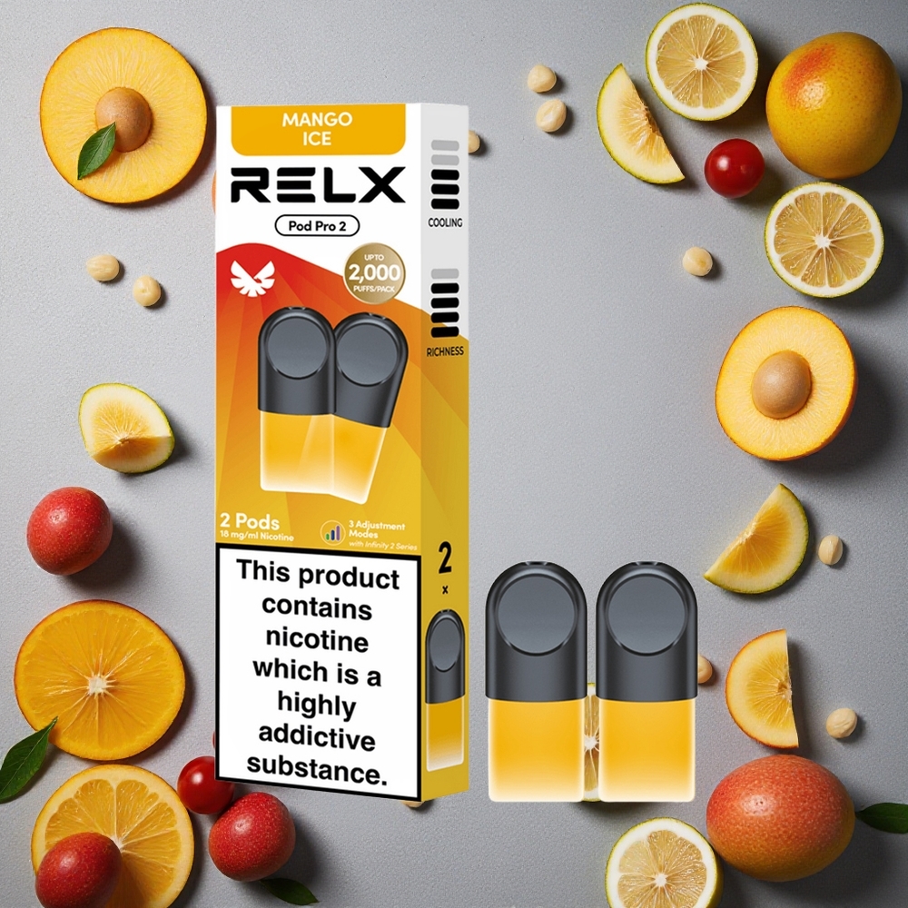 RELX Pod Pro 2 600 puffs Mango Jää Finland wholesale 1,9ml