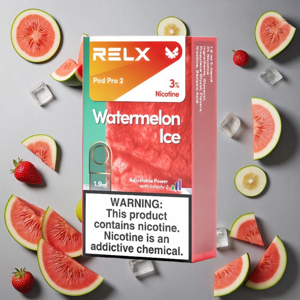 RELX Pod Pro 2 600 puffs Vesimeloni Jää Finland wholesale 1.9ml 3% nikotiinia