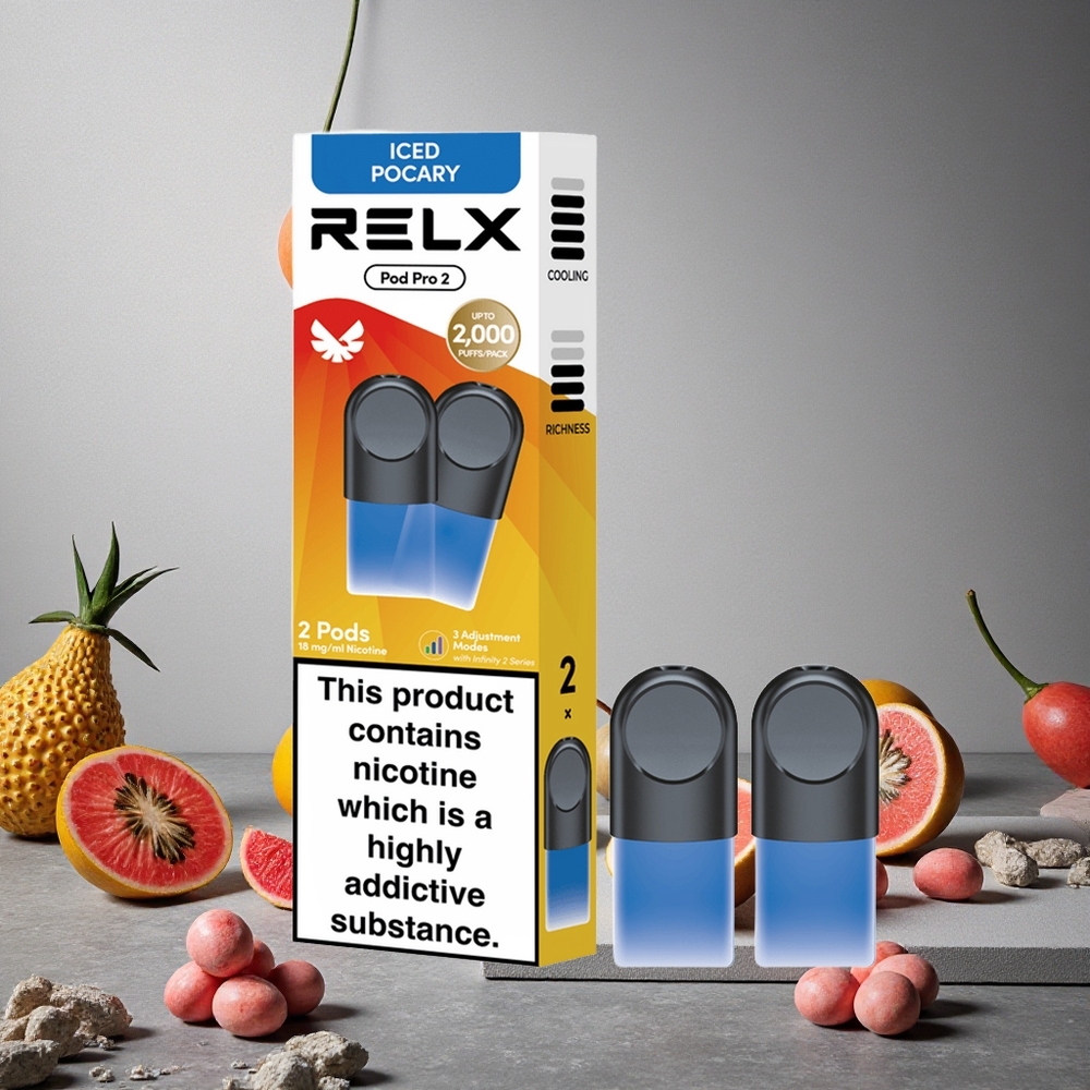 RELX Pod Pro 2 600 pussaus Juoma-Jäähtynyt Pocary Finland wholesale Nikotiinipitoisuus:1.8%