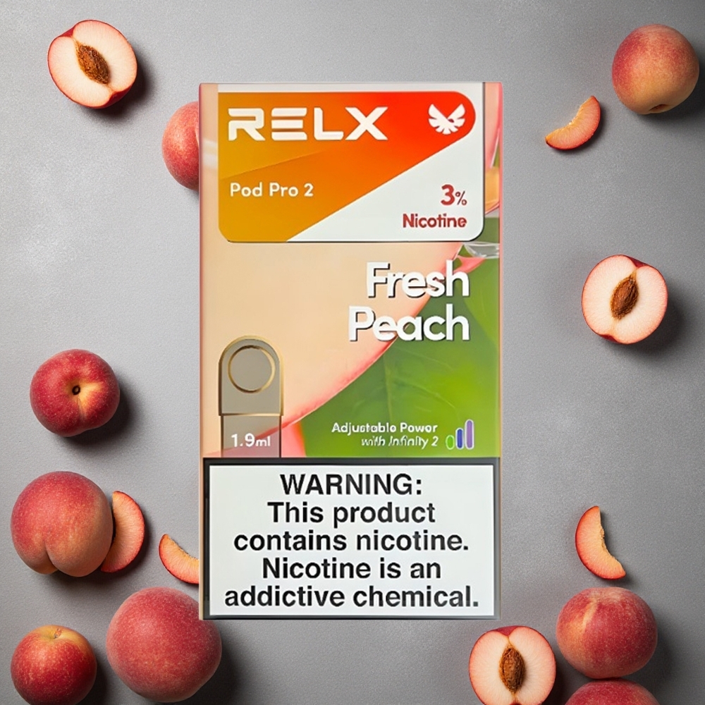 RELX Pod Pro 2 600 savua Tuore persikka Finland wholesale Nicotine 3% 1.9ml