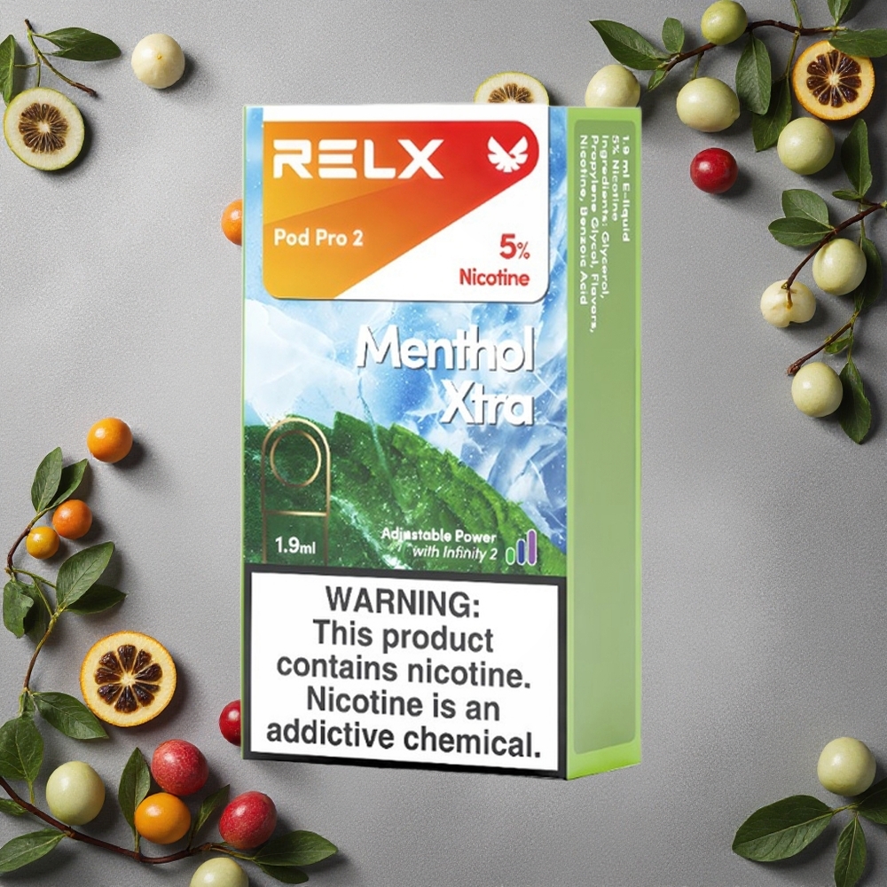 RELX Pod Pro 2 600 tupakkaa Menthol Xtra Finland wholesale 1.9ml, 5% nikotiinia